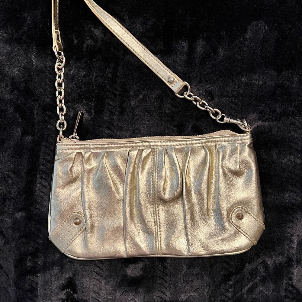 Gold Express wristlet.